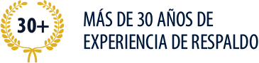 MÁS DE 30 AÑOS DE EXPERIENCIA RESPALDAN NUESTRA INGENIERÍA